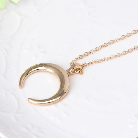 ❤️ 3/$30 Layered Crescent Horn Necklace - Picture 4 of 7